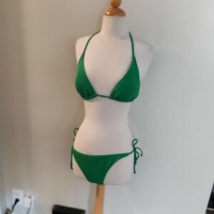 Green Bikini Set with coverup